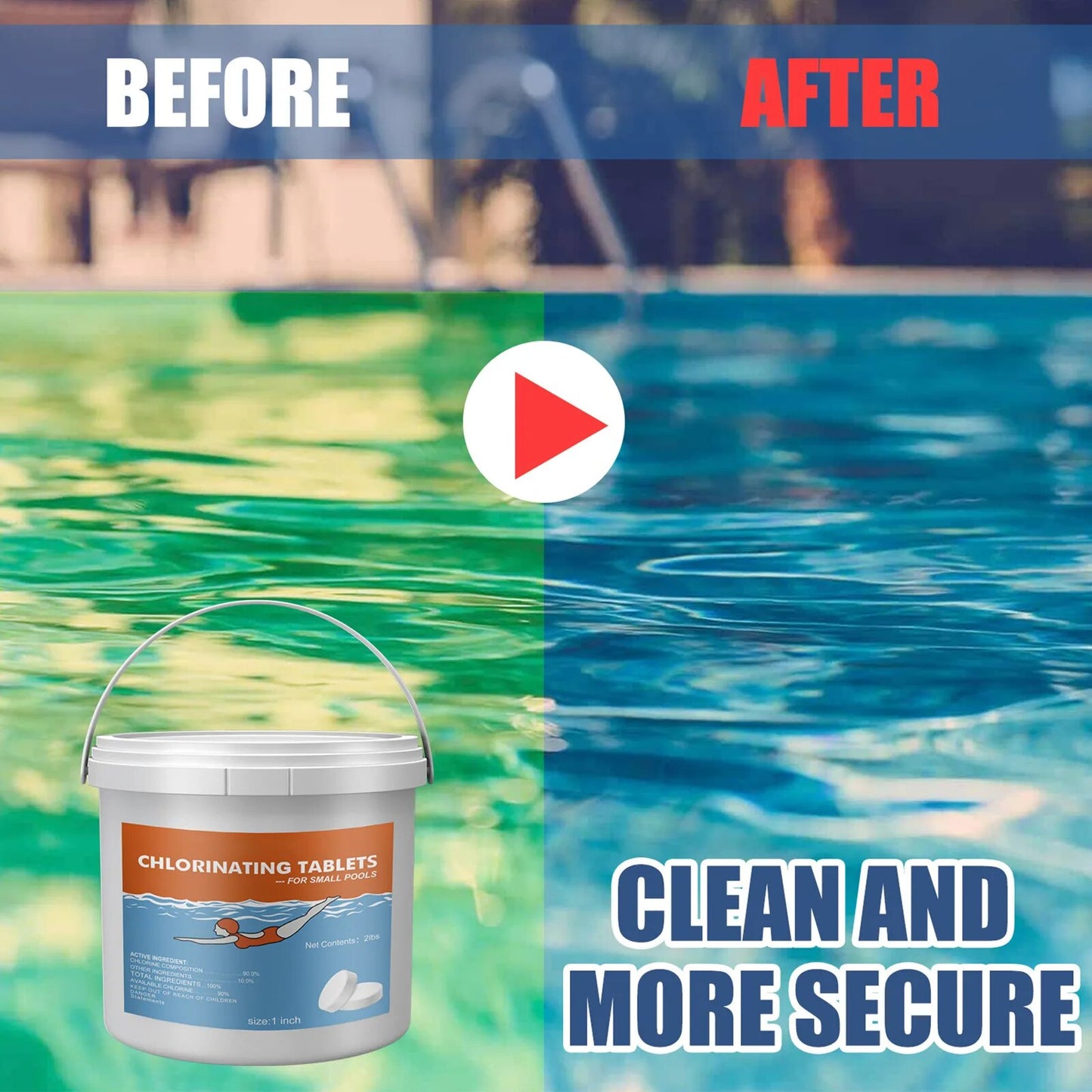 1 lb Pool Chlorine Tablets