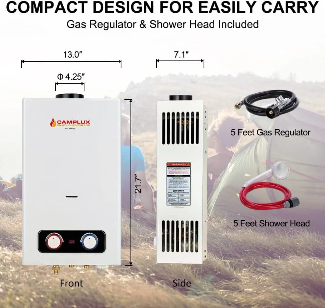 Camplux 2.64 GPM Tankless Water Heater