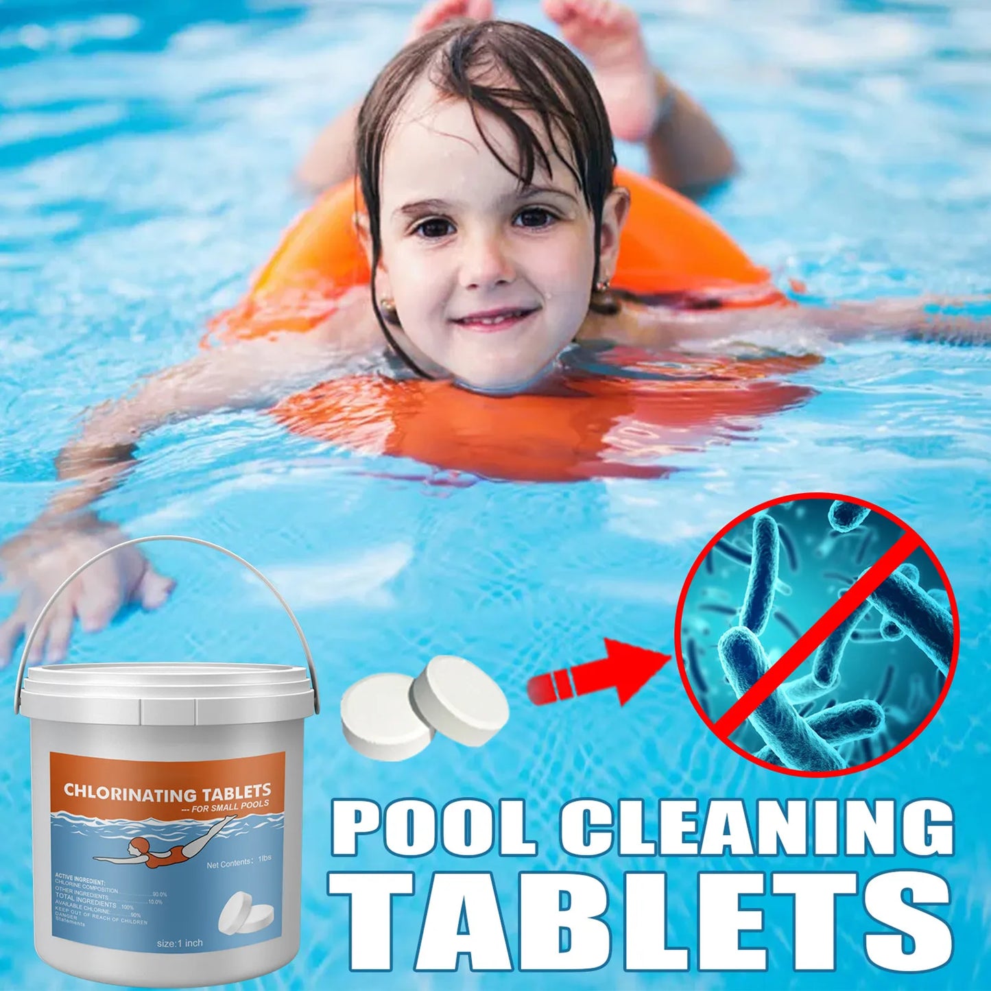 1 lb Pool Chlorine Tablets