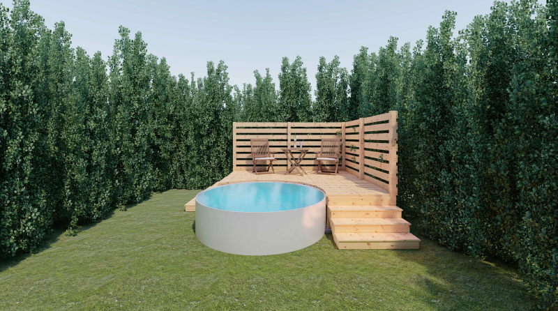 8FT ROUND DECK DESIGN D.I.Y