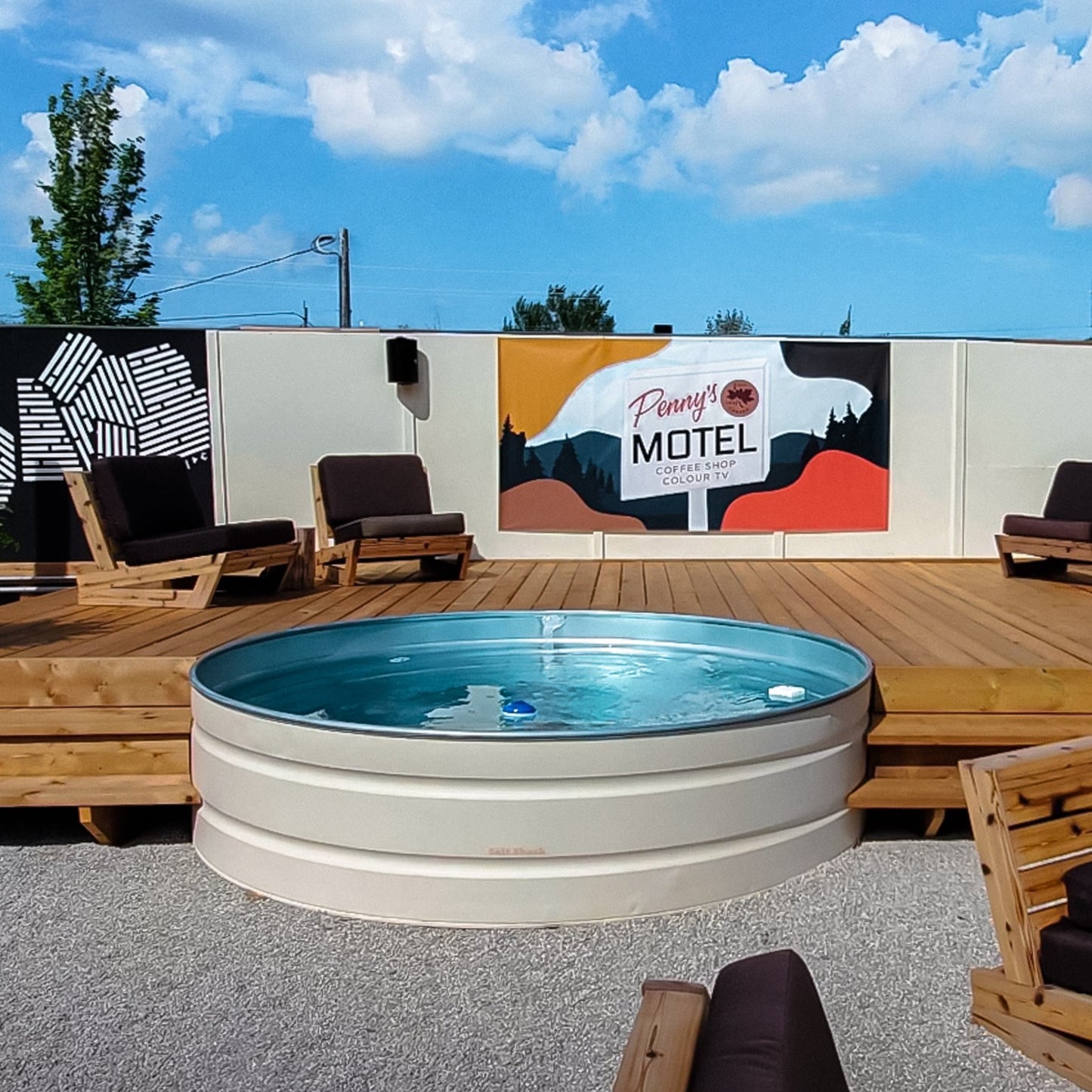 Round Stock Tank Pool