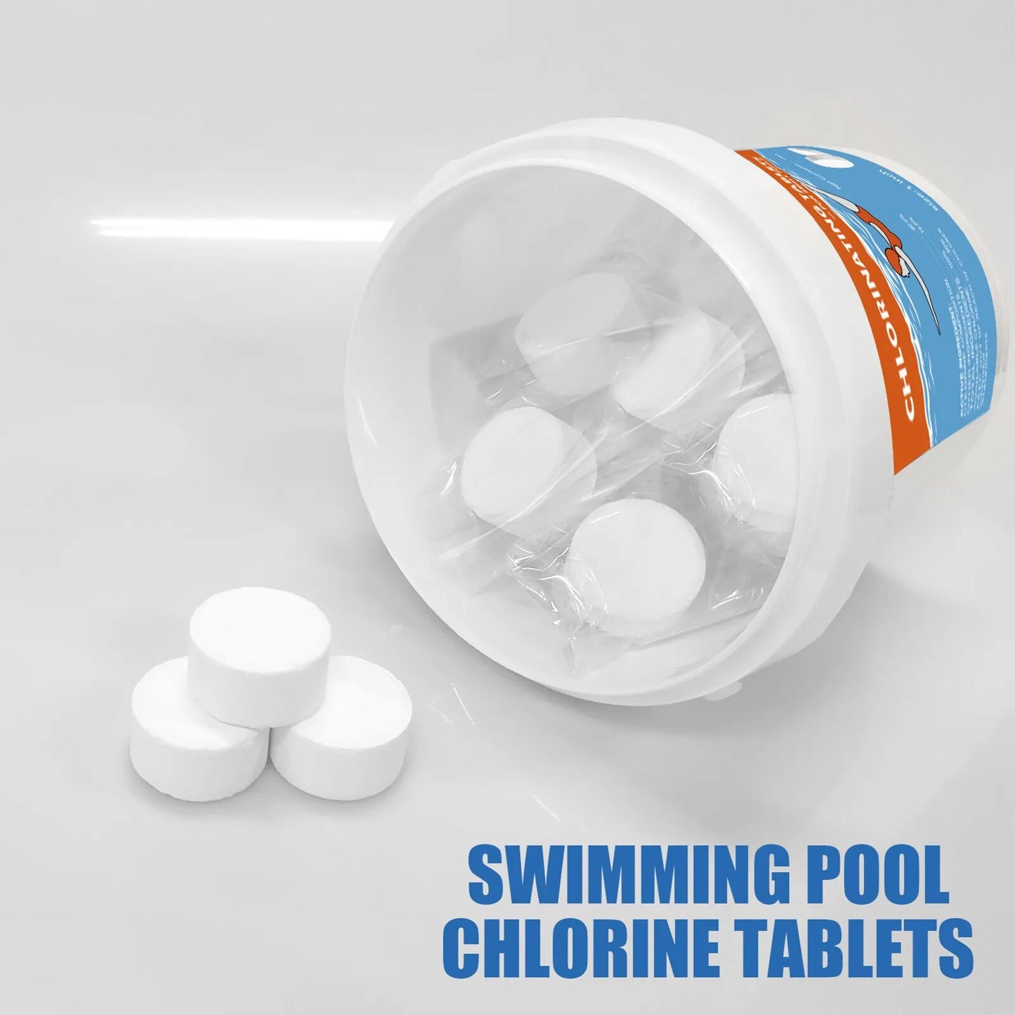 1 lb Pool Chlorine Tablets, Chlorine Tablets for Stock Tank Plunge Pools and Spas