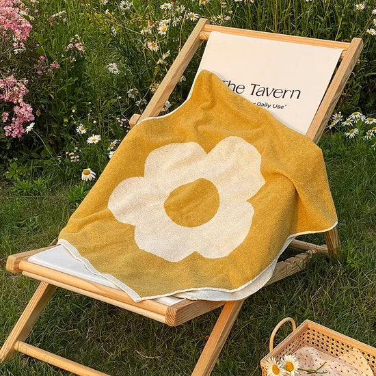 Premium Quality Flower Birthday Gift Turkish Cotton For Bathroom Shower Beach Bath Towels Set